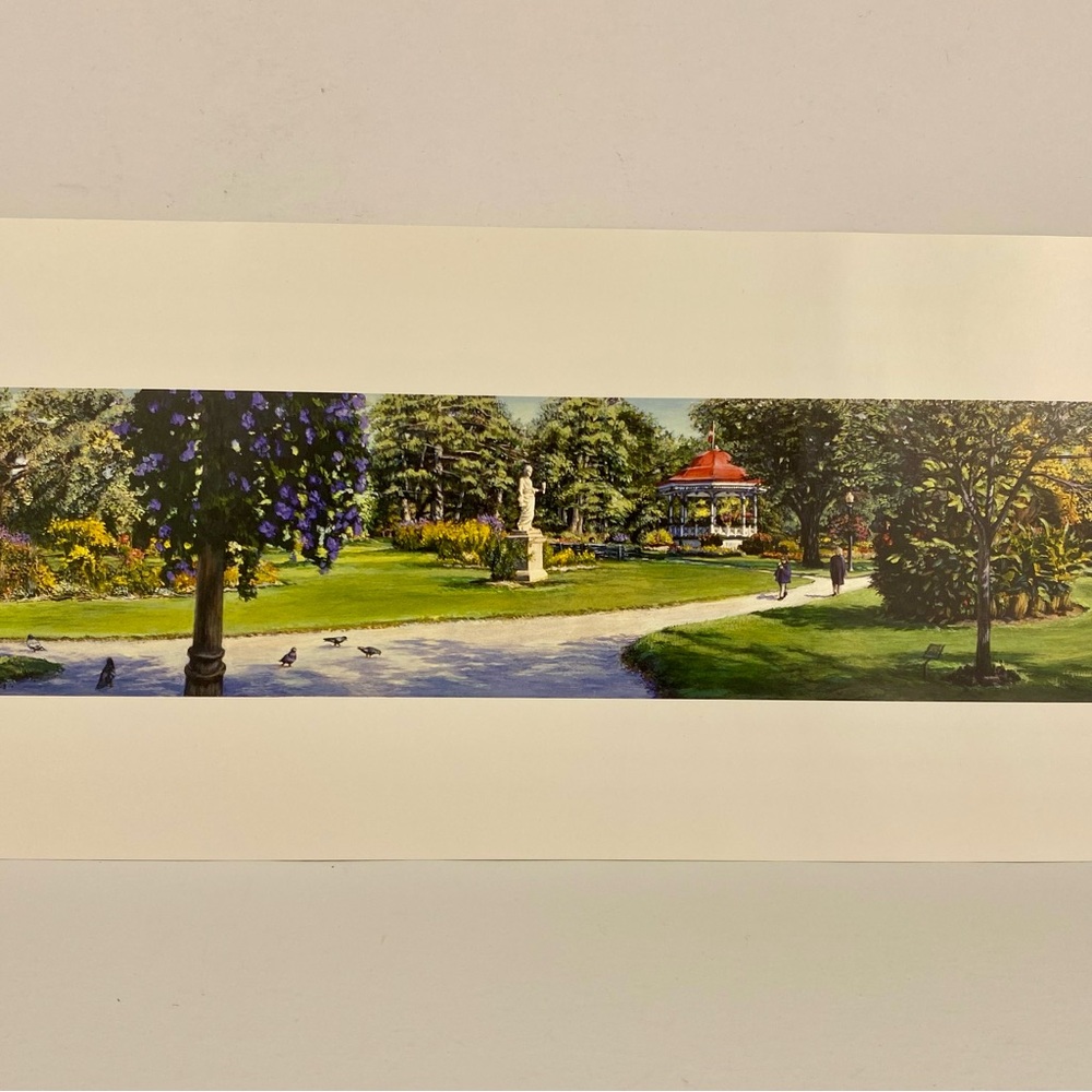 Art Print Halifax Public Gardens Nova Scotia Canada Unframed 27 x 7.5 in